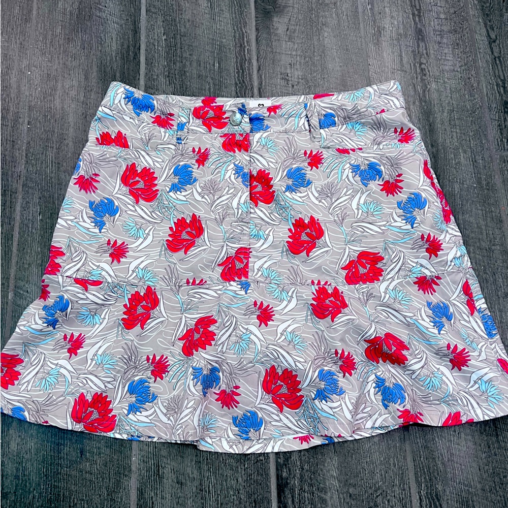 Daily Sport Golf tennis sport‎ skirt skort floral ruffle hem